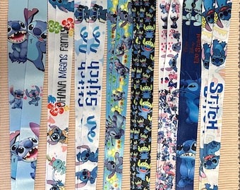 Stitch Lanyard | Cartoon Character Fabric Neck Strap