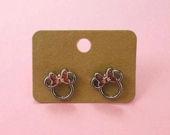 Minnie Mouse Stud Earrings – Disney Inspired Jewelry