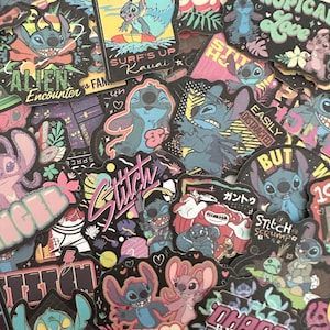 Paquete de 10 pegatinas misteriosas de Lilo y Stitch / Pegatinas lindas / Pegatinas sorpresa de Stitch / Regalo kawaii inspirado en Disney