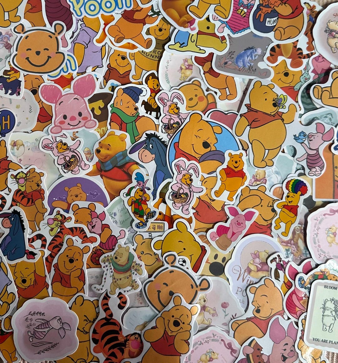 Pooh Sticker Design Winnie the Pooh Stickers - Etsy