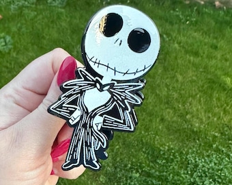 Skeleton Hair Claw Clip | Acrylic Goth Halloween Accessory