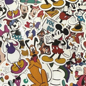 Pegatinas variadas de Mickey Mouse inspiradas en Disney: lindas calcomanías de vinilo impermeables / Perfectas para portátiles, botellas de agua, diarios y regalos 15/10