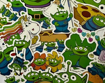 Toy Story Alien Vinyl Sticker Pack: Waterproof Laptop Stickers
