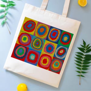Cross stitch pattern &quot;Wassily Kandinsky - Concentric Circles &quot;, famous painting , Abstract Artworks, instant download in PDF format.