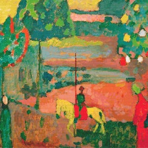 Cross stitch pattern &quot;Wassily Kandinsky - Ulan&quot;, famous painting cross stitch pattern, abstract, instant download in PDF format.