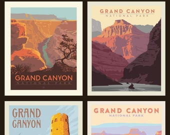 Grand Canyon Fabric Panel  for Pillows 4 Scenes Riley Blake Anderson Design Group National Parks