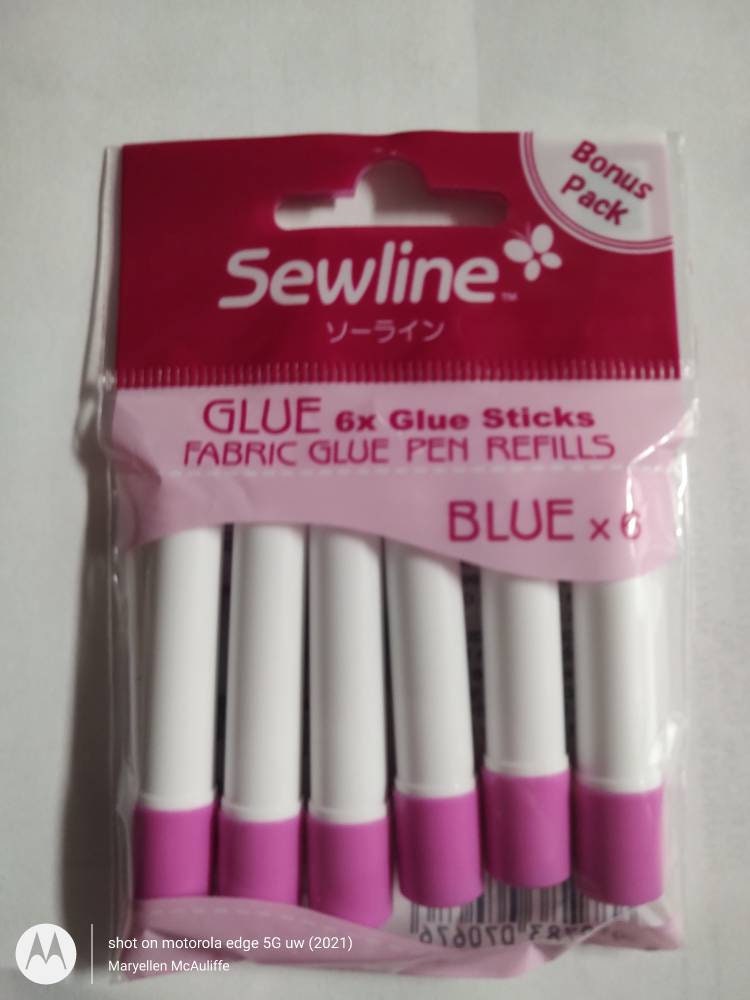 Sewline Fabric Water Soluble Blue Glue Pen Refill, Sewline #FAB50013