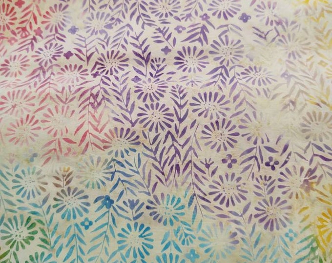 Island Batik Flower Field on Rice Fabric Yardage - Etsy