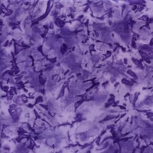 May include: Purple tie-dye fabric with a swirling pattern.