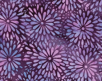 Island Batik Crystal Ball Grape juice Mums Fabric Yard