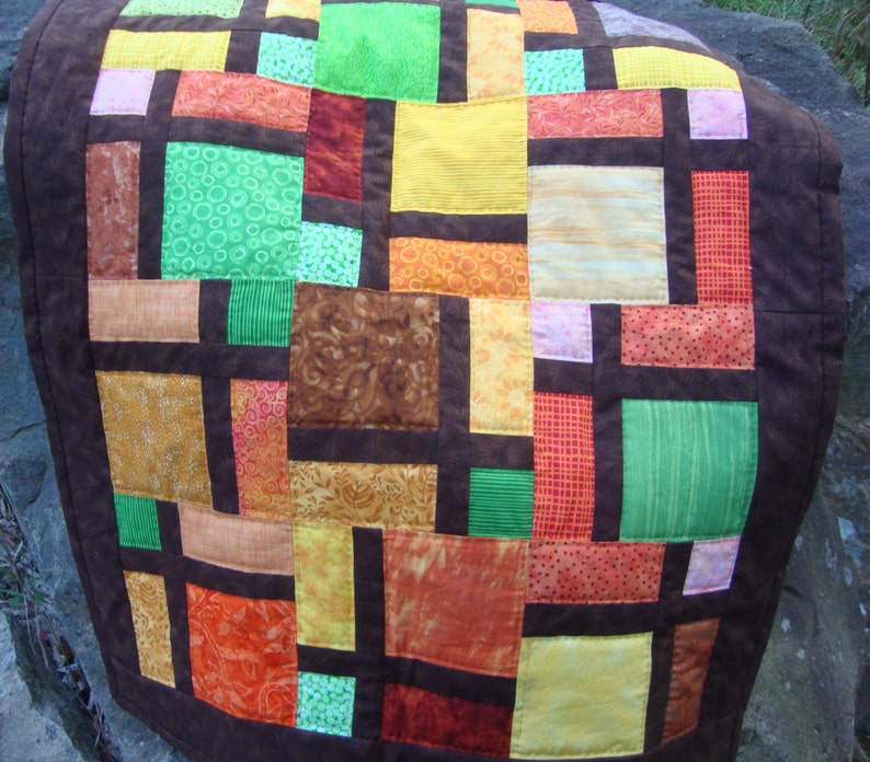 Lap Quilt Table Topper Wall hanging Hand Quilted Etsy