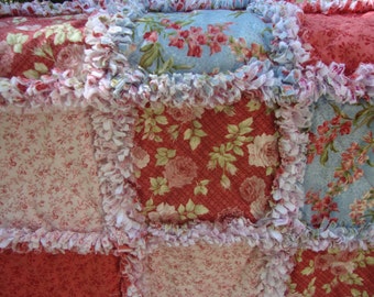 Raggy Lap Quilt Wheelchair Quilt Table Topper