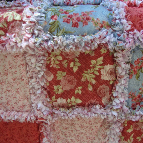 Raggy Lap Quilt Wheelchair Quilt Table Topper