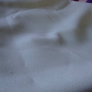 Vintage Celery GREEN Polyester Gaberdine Fabric Yardage
