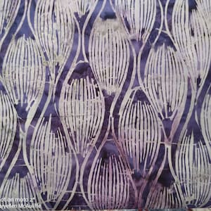 Island Batik Lanterns Purple Grey Fabric by the yard