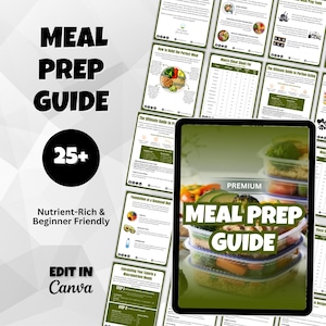 Meal Prepping Planner Coaching Template, Food Prep Nutrition Coach Guide , Nutrition ebook template, Health Coaching Templates, Nutrition