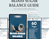 Blood Sugar Balance Guide, Nutrition Ebook, Meal Plan (Canva Editable, Digital Download)