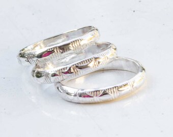 Stacking Rings Sterling Silver Sizes 6, 6.5, 7, 7.5, 8, 8.5, 9, 9.5 or your size! PRICE for ONE Ring