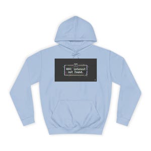 Hoodie met 404-interesse niet gevonden: Sarcastic Developer Glitch Art Apparel