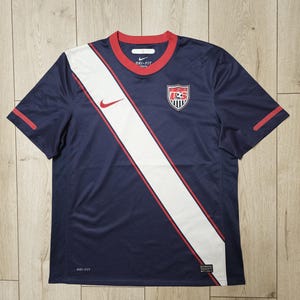Usa away vintage football shirt soccer jersey usa soccer jersey blue L nike