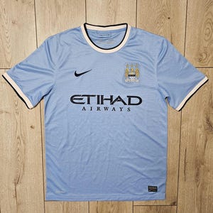 マンチェスターシティ ホーム サッカーシャツ サッカージャージ イングランド サッカージャージ ブルー M ナイキ