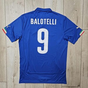Italy national team Balotelli football shirt soccer jersey italy soccer jersey blue L puma