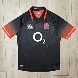 England rugby jersey rugby shirt world sevens rugby union jersey black rugby jersey M canterbury