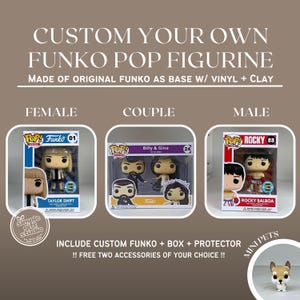 カスタムファンコポップフィギュアとカスタムパーソナライズギフトボックス｜手描き｜パーソナライズされたユニークなギフト