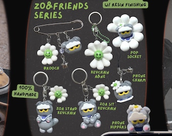 Zo&FRIENDS Zoa BigBang G-Dragon Inspired  Handmade Clay -  klei mate kawaii phone hippers | keychain | phone charm | hair clip
