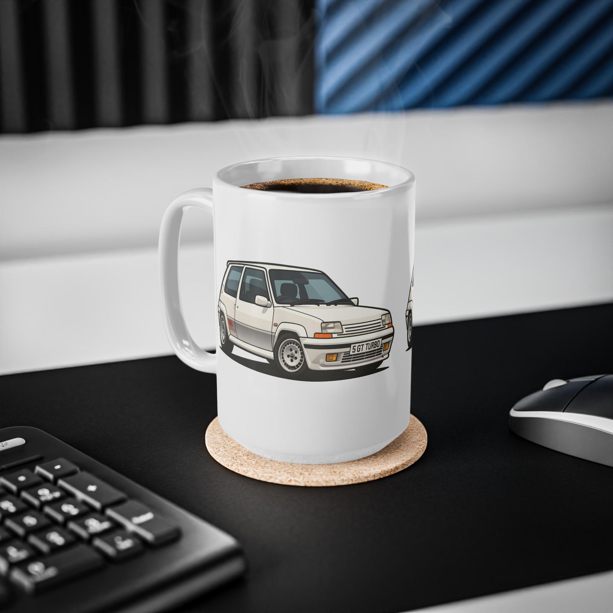 Tazza In Ceramica R5 5 Turbo Dirtystyle - 330 Ml, Lavabile In Microonde E Lavastoviglie, Per Appassionati Di Auto - 2