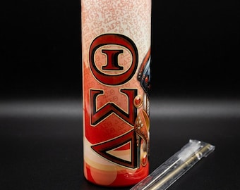 Delta Elephant Tumbler Set – Insulated Cup with Stainless Steel Straw and Straw Cleaner