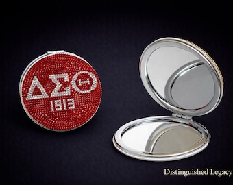 DST Sorority Red Bling Mirror Compact