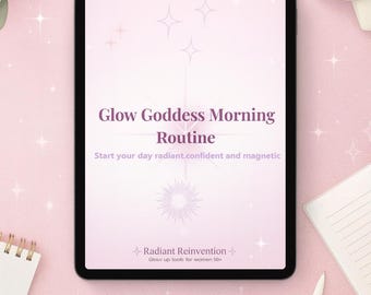 Glow Goddess Morgen-Routine: Selbsfürsorge-Anleitung, Affirmationen, Journal (PDF Download)