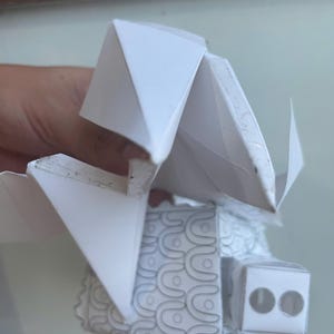 3D Paper Bat Craft with Decorative Body