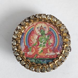 Green Tara Pocket Coin Talisman Compassion Protection Wealth Amulet | Grabovoi Codes 888Hz 777Hz 999Hz Frequency Good Luck Success