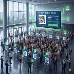 Check In Using Qr Code QR Code Attendance Tracker | Google Sheets Check-in (digital Download ...