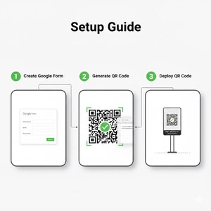 QR Code Attendance Tracker | Google Sheets Check-in (digital Download ...