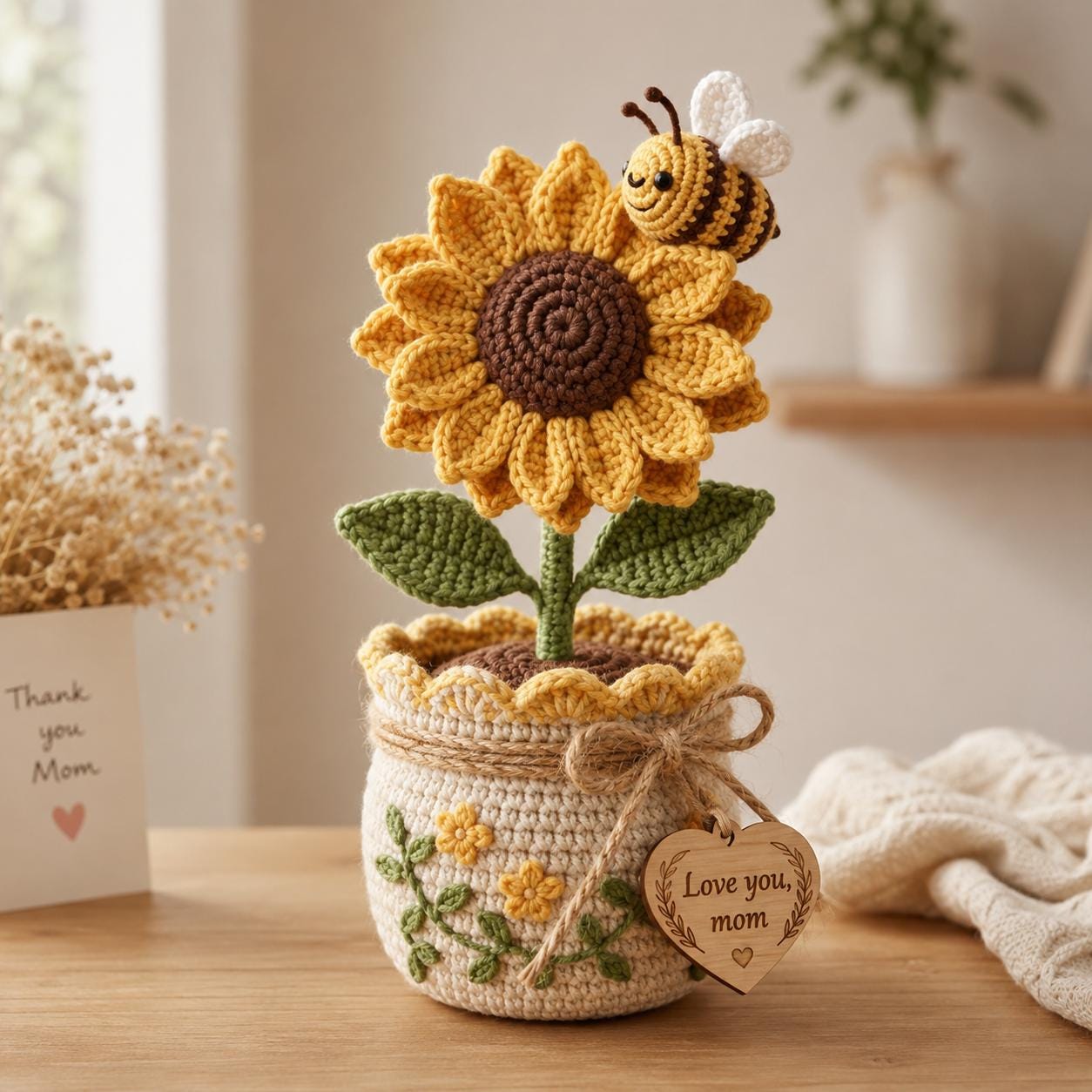 かぎ針編みの鉢植えの花 - Etsy 日本