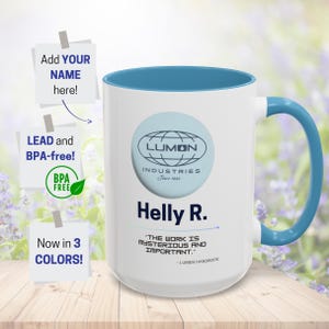 Personalized Severance Mug Lumon Industries Gift | Mark S, Helly R, MDR Mug | The Work is Mysterious | Severance Merch, Lumon Mug