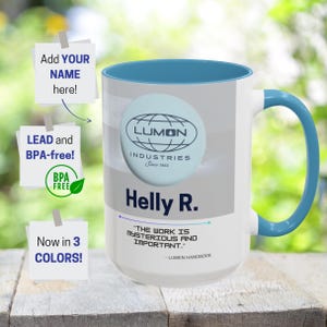 Personalized Severance Mug Lumon Industries Gift | Mark S, Helly R, MDR Mug | The Work is Mysterious | Severance Merch, Lumon Mug