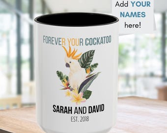 Gepersonaliseerde kaketoemok, grappig cadeau vogelliefhebber