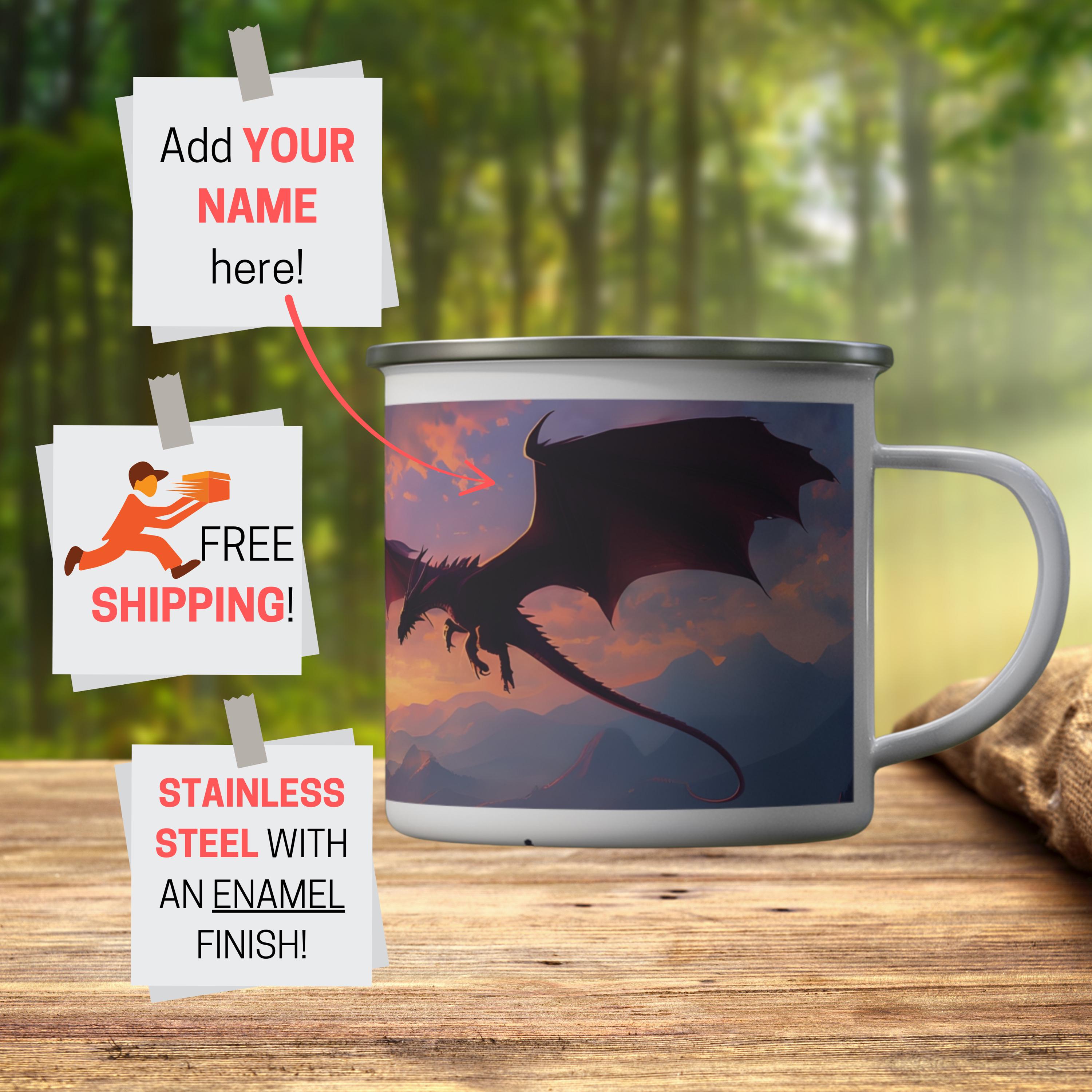 Blue Chinese Dragon Coffee Mug - Etsy