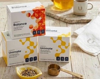 Unicity Feel Great-systeem | Unicity Balance en Unimate-pakket | Natuurlijk voedingssupplement voor gewichtsbeheersing | Ondersteuning voor glucose en cholesterol
