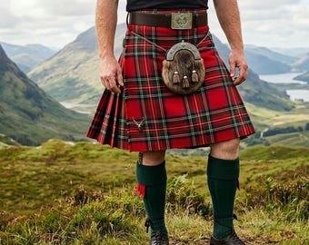 Tartan Kilt Sewing Pattern | Traditional Scottish Highland Wear (PDF Download)