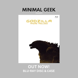 Godzilla Reiwa Era Anime Anthology (2017-2018) Blu-Ray 3 Movies Printed Disc, Box & Slipcover
