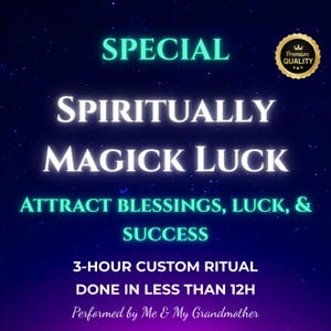 Spiritually Magick Luck Spell – Attract Abundance, Prosperity, Fortune, Energy, Blessings, Good Luck, Success Fast Results – Same Day Cast
