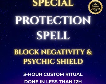 Incantesimo di protezione, lancio rapido nello stesso giorno, blocco della negatività, scudo psichico, sicurezza spirituale, rituale magico di purificazione energetica