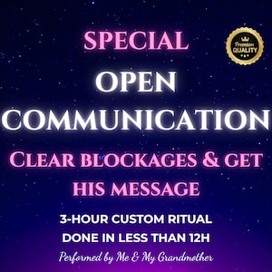 Open Communication Spell – Remove Emotional Walls, Make Him Reach Out First, Reignite Trust, Talk Again, Same Day Love Connection Spell