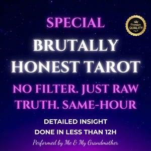 Brutally Honest Tarot Reading – No Sugar-Coating Same-Hour Insight