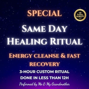 Same Day Healing Spell – Pain Relief, Body Rejuvenation, Energy Healing, Restore Vitality, Spiritual Wellness, Fast Recovery Ritual